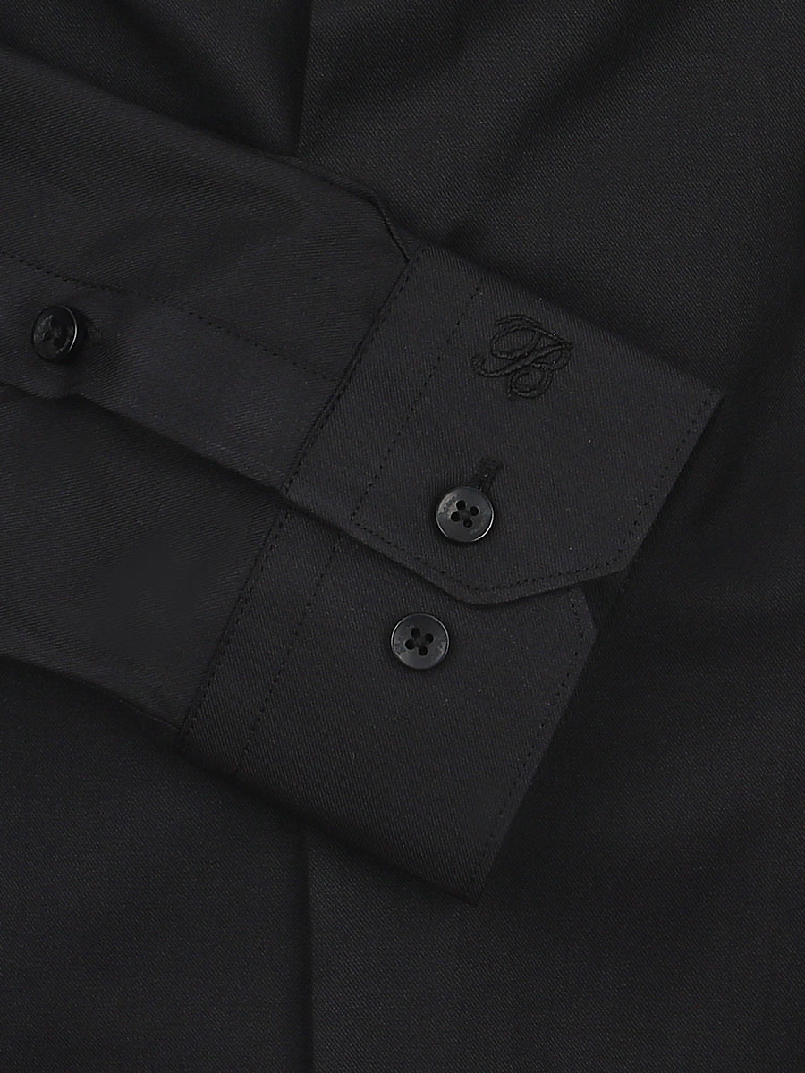 картинка Рубашка однотонная черная от магазина Одежды+