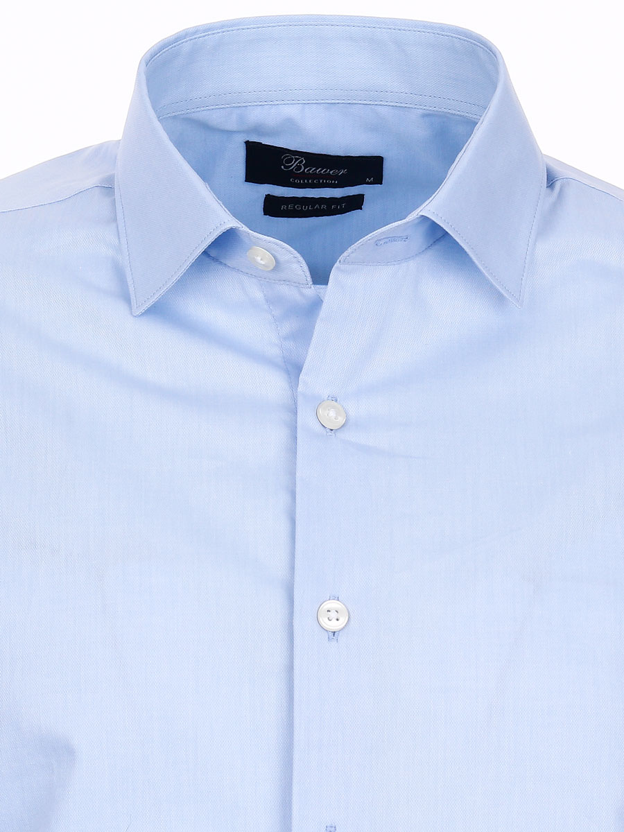 картинка Рубашка однотонная голубая от магазина Одежды+