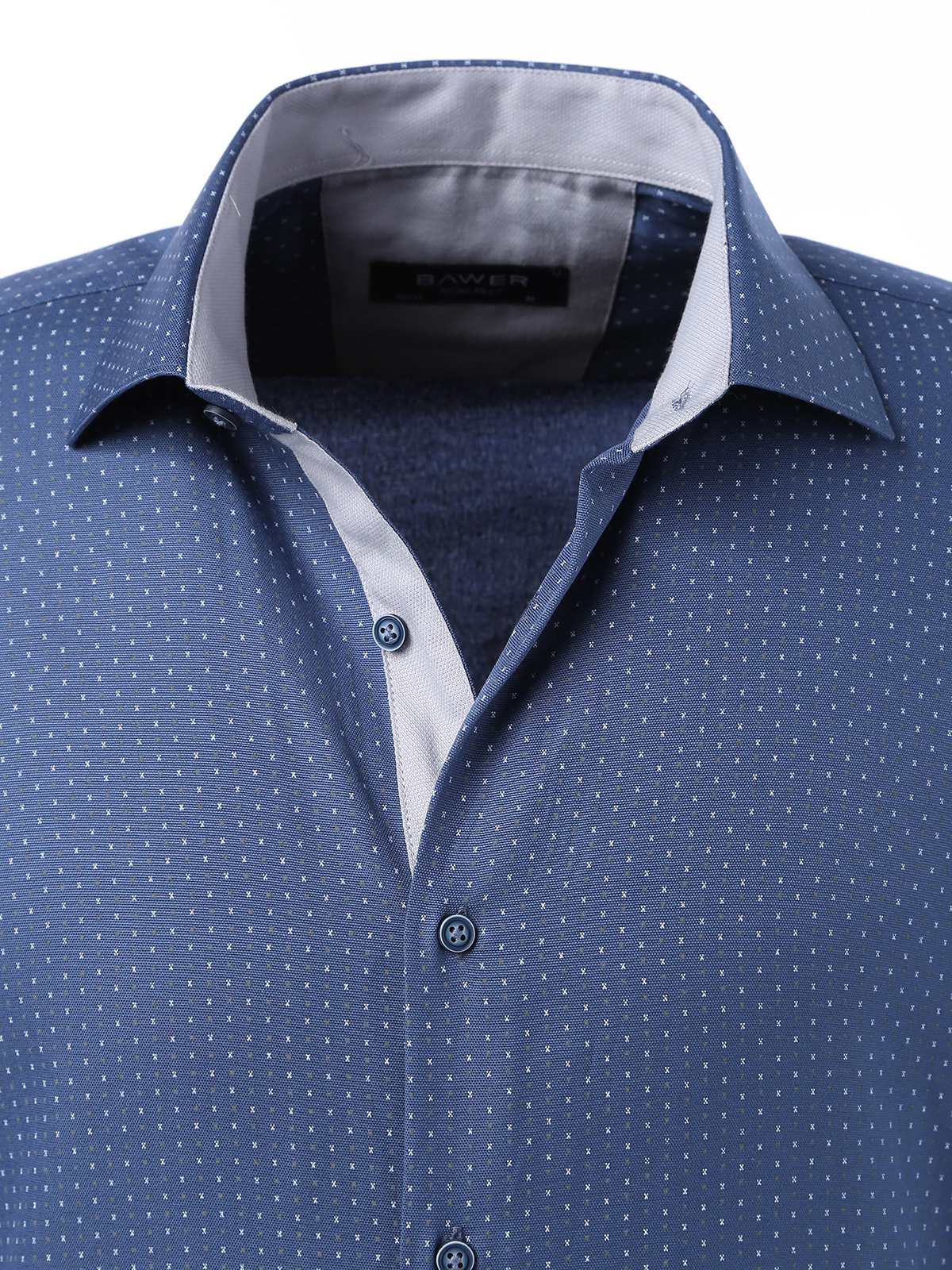 картинка Рубашка синяя с рисунком от магазина Одежды+