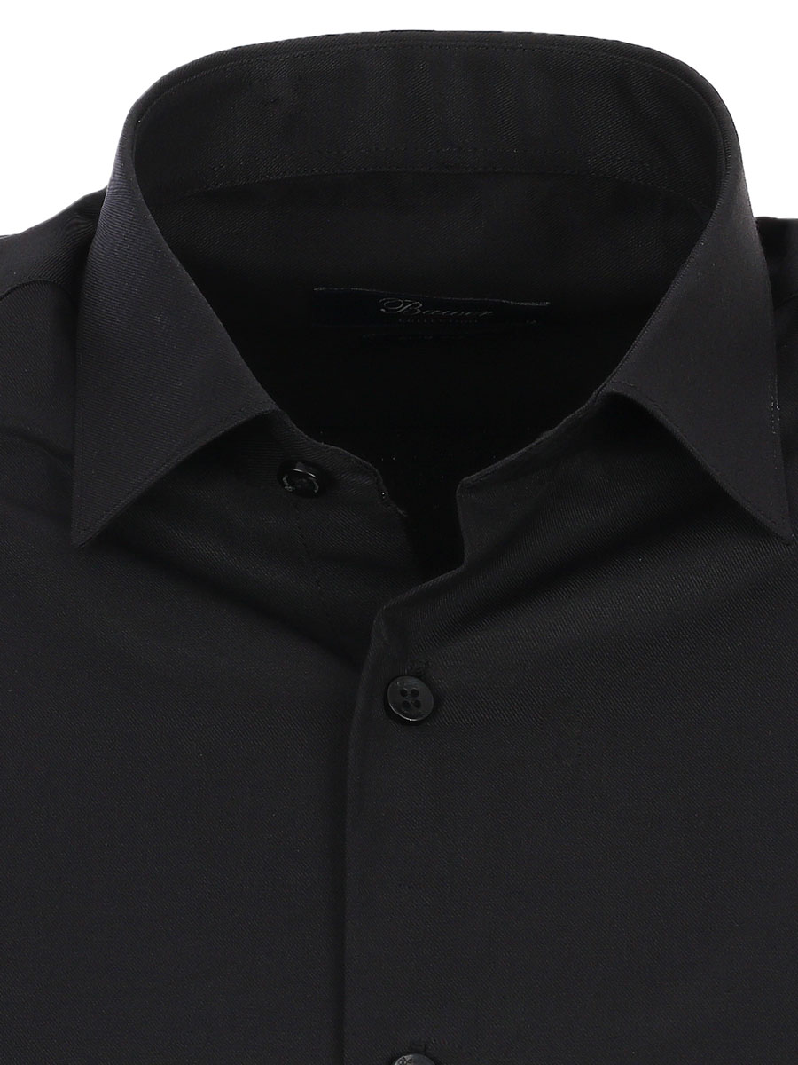 картинка Рубашка однотонная черная от магазина Одежды+