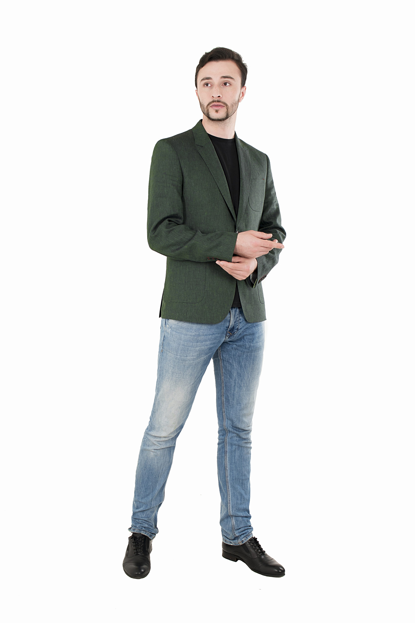 Зеленый мужской пиджак